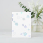 淡い色のな雪片 ポストカード (スタンド正面)