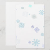 淡い色のな雪片 便箋 (正面/裏面)