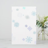 淡い色のな雪片 便箋 (スタンド正面)