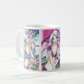 *淡い色のな髪の人魚* -マグ コーヒーマグカップ (正面左)