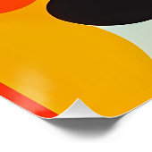淡い色のオリーブ – ケンゲージ抽象芸術 ポスター (コーナー)