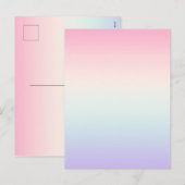 淡い色のカラフルグラデーション背景 シーズンポストカード (正面/裏面)