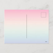 淡い色のカラフルグラデーション背景 シーズンポストカード (裏面)