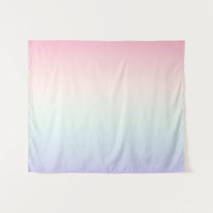 淡い色のカラフルグラデーション背景 タペストリー