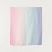 淡い色のカラフルグラデーション背景 タペストリー (正面)