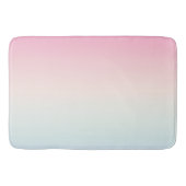 淡い色のカラフルグラデーション背景 バスマット (正面)