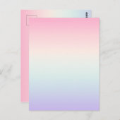 淡い色のカラフルグラデーション背景 ポストカード (正面/裏面)