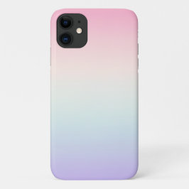 淡い色のカラフルグラデーション背景 iPhone 11 ケース