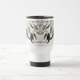 淡い色のガ芸術的ミ水色ミニマル トラベルマグ