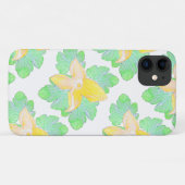 淡い色のグリーンカ葉ッシュ花iPhone 11ケース Case-Mate iPhoneケース (裏面(横))