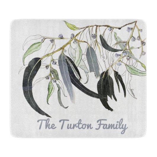 淡い色のグリ離れンガム水彩画ボード カッティングボード (正面)