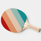 淡い色のサはっきりしたクストライプの 卓球ラケット (横)