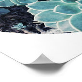 淡い色のスタイリッシュサボテンのポスター ポスター (角)