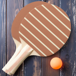 淡い色のストライプのバラ無地の 卓球ラケット