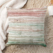 淡い色のストライプの水彩画 クッション (ブランケット)