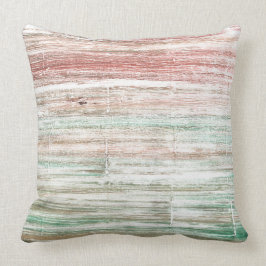 淡い色のストライプの水彩画 クッション