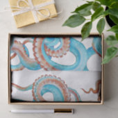 淡い色のティール（緑がかった色）ブルータコ水彩 薄葉紙 (ギフト)