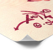 淡い色のバラアートプリントファンタジー天使 ポスター (角)