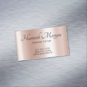 淡い色のバラエレガントグラデーション マグネット名刺 (インサイチュ)