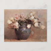 淡い色のバラ – はがき (正面)