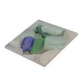 淡い色のビーチガラス タイル (側面)