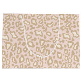 淡い色のピックヒョウ抱き枕 ラージペーパーバッグ (裏面)