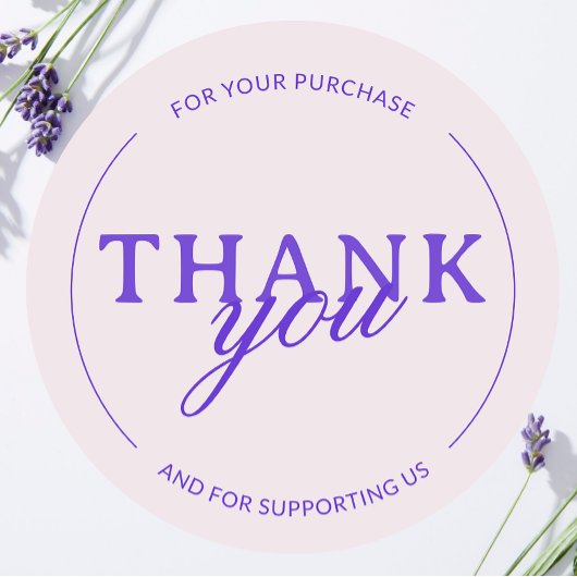 淡い色のピンクサンキューフェミニンミニマリスト ラウンドシール