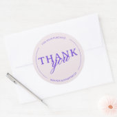 淡い色のピンクサンキューフェミニンミニマリスト ラウンドシール (封筒)