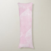 淡い色のピンクミニマル幾何学的インクテクスチャ ボディピロー (正面縦)