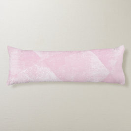 淡い色のピンクミニマル幾何学的インクテクスチャ ボディピロー