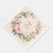 淡い色のピーチと赤面ピンクフローラ結婚ズ (コーナー)