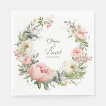 淡い色のピーチと赤面ピンクフローラ結婚ズ