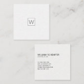 淡い色の全業男らし種プロフェッショナル スクエア名刺 (正面/裏面)