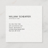 淡い色の全業男らし種プロフェッショナル スクエア名刺 (裏面)