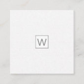 淡い色の全業男らし種プロフェッショナル スクエア名刺 (正面)