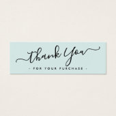 淡い色の名刺を挿入感謝していする青いビジネスロゴ (正面)