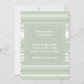 淡い色の招ストライプ待 招待状 (裏面)