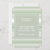 淡い色の招ストライプ待 招待状 (裏面)