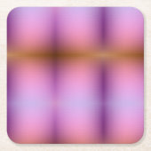 淡い色の木の表面にあるコースター スクエアペーパーコースター (正面)