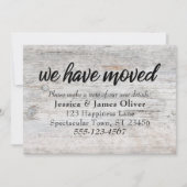 淡い色の木素朴"移動しました"挿入カード (正面)