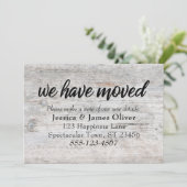 淡い色の木素朴"移動しました"挿入カード (スタンド正面)