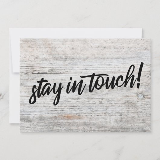 淡い色の木素朴"移動しました"挿入カード (裏面)