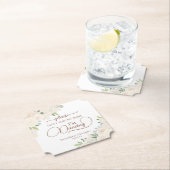 淡い色の桃フローラが飲まない結婚 ペーパーコースター (インサイチュ)