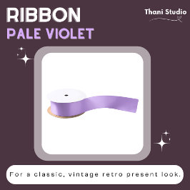 淡い色の紫の夏シンプルの平モダン野 サテンリボン