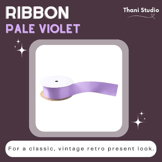 淡い色の紫の夏シンプルの平モダン野 サテンリボン