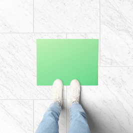 淡い色の緑のグラデーション色 ドアマット