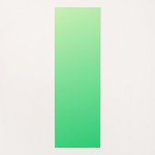 淡い色の緑のグラデーション色 ヨガマット (正面)