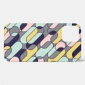 淡い色の色ジオメトリ：レトロパターン Case-Mate iPhoneケース (裏面 (横))