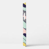 淡い色の色ジオメトリ：レトロパターン Case-Mate iPhoneケース (裏面 / 右)