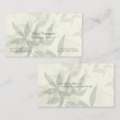 淡い色の葉 名刺 (正面/裏面)
